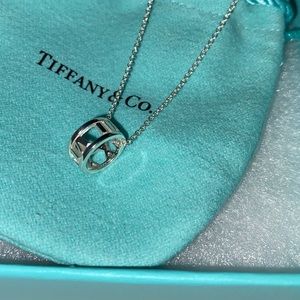 Brand new never worn Tiffany & Co. Atlas Roman Numeral necklace